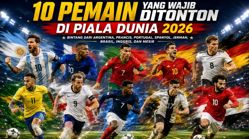 10 Pemain yang wajib di tonton di Piala Dunia FIFA 2026
