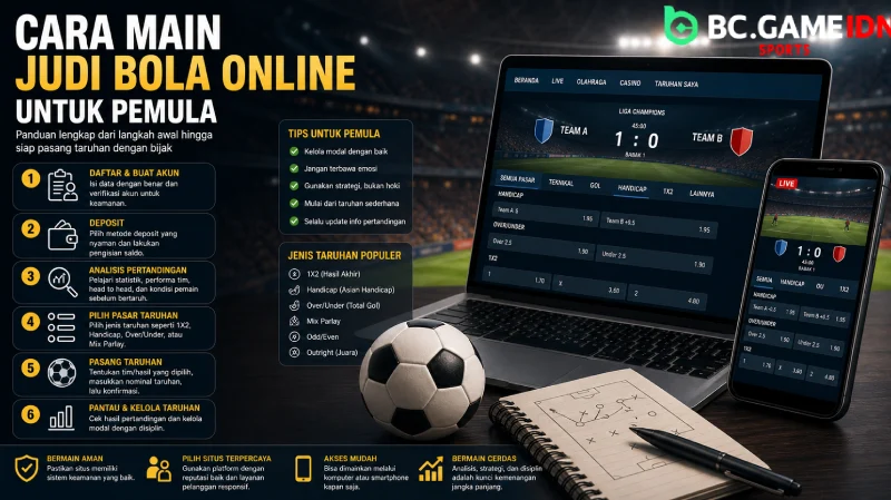 Cara Main Judi Bola Online untuk Pemula - BC Game Indonesia