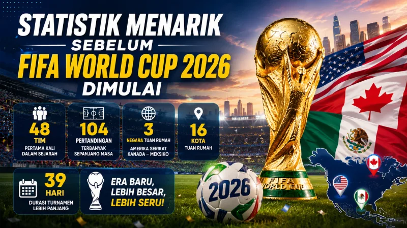 Statistik Menarik Sebelum FIFA World Cup 2026 Dimulai