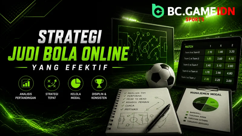 Strategi Judi Bola Online Yang Efektif - BC Game Indonesia