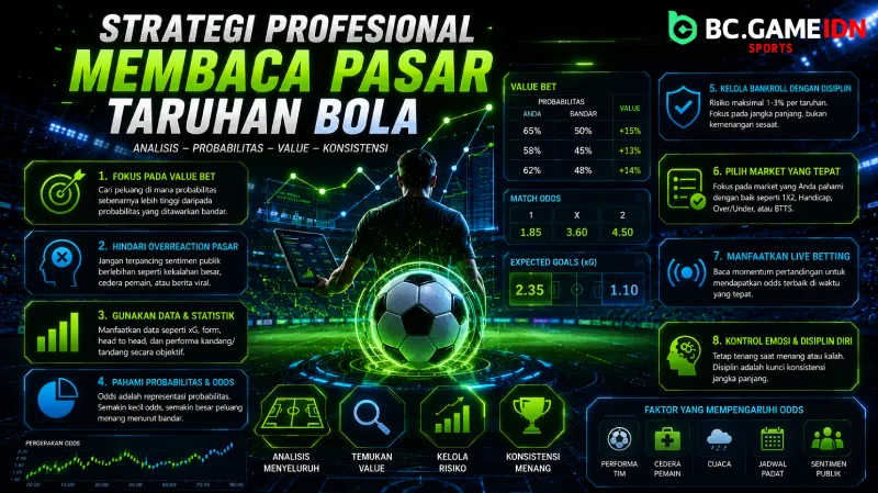 Strategi Profesional Membaca Pasar Taruhan Bola