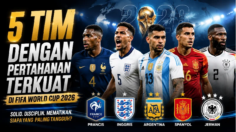 Tembok Besi Menuju Amerika 5 Tim dengan Pertahanan Terkuat di FIFA World Cup 2026