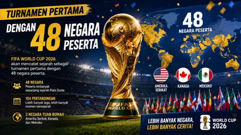Turnamen Pertama dengan 48 Negara Peserta