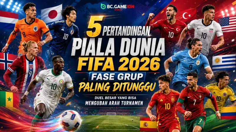 5 Pertandingan Piala Dunia FIFA 2026 Fase Grup Paling Ditunggu