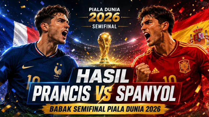 Hasil Prancis vs Spanyol di Babak Semifinal Piala Dunia 2026