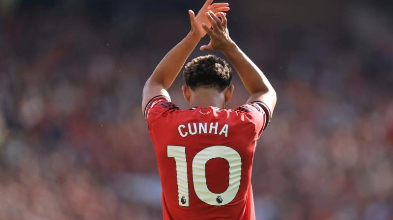 Nomor 10 Manchester United Kini Milik Matheus Cunha