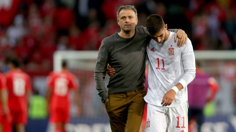 Reuni Ferran Torres dengan Luis Enrique