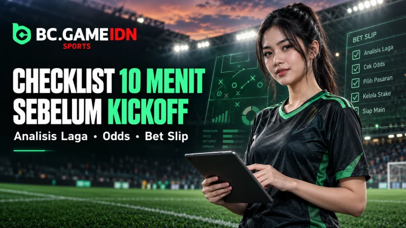 BC Game - Checklist 10 Menit Sebelum Pasang Taruhan Bola