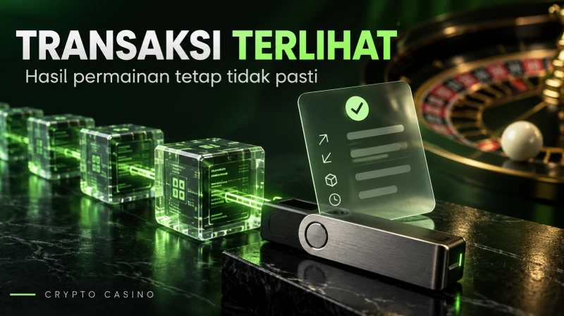 Transaksi Terlihat Hasil Permainan Crypto Casino tetap tidak pasti
